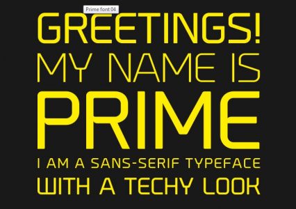 Prime Font – must have!