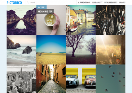 Pictorico szablon WordPress dla fotobloga czy portfolio