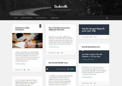 Baskerville – jeden z darmowych szablonów do WordPress, który trzeba mieć!