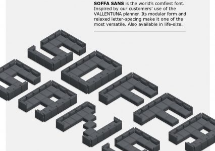 Soffa Sans – Ikea zaprezentowała darmowy font na bazie… sofy