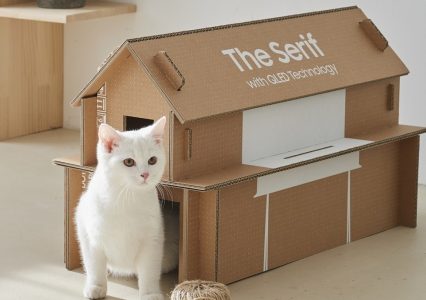 Z pudełek po telewizorach Samsunga zrobisz szafkę lub… domek dla kota!