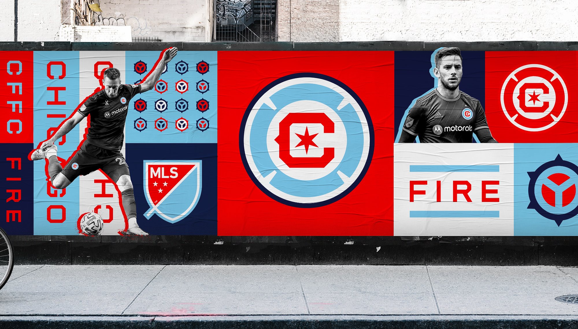 nowe logo chicago fire na plakatach