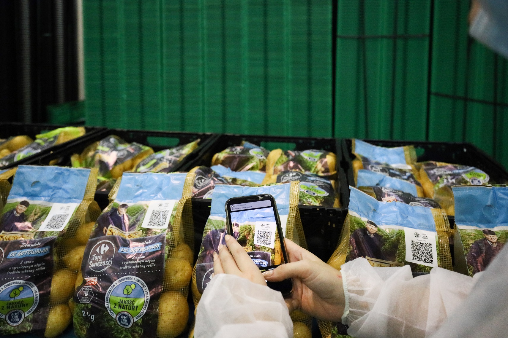 ziemniaki carrefour blockchain