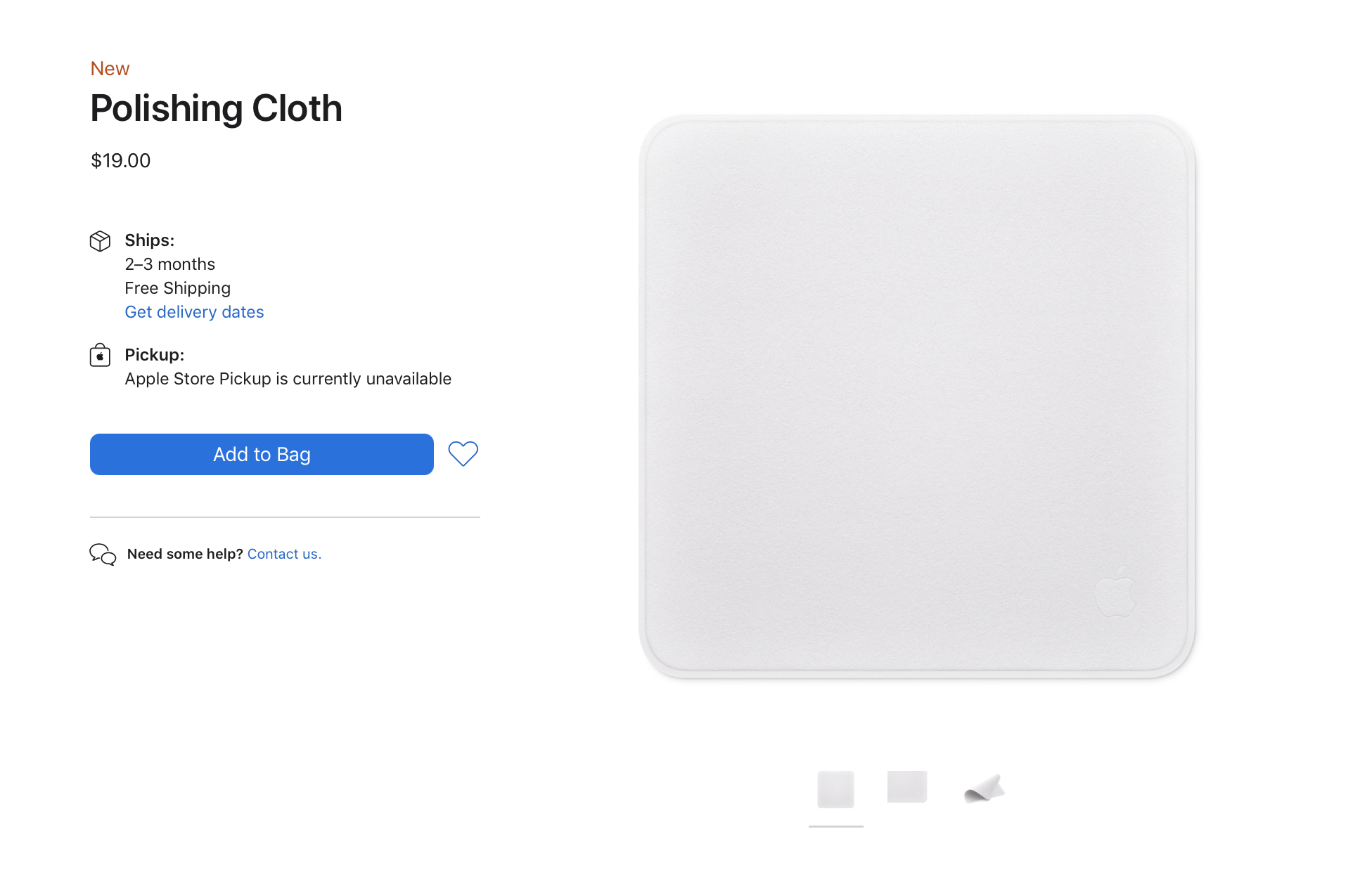 ściereczka apple apple cloth