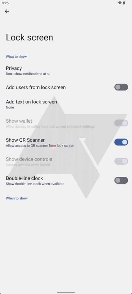 Android 13 opcja włączenia skanera kodów QR na ekranie blokady w ustawieniach