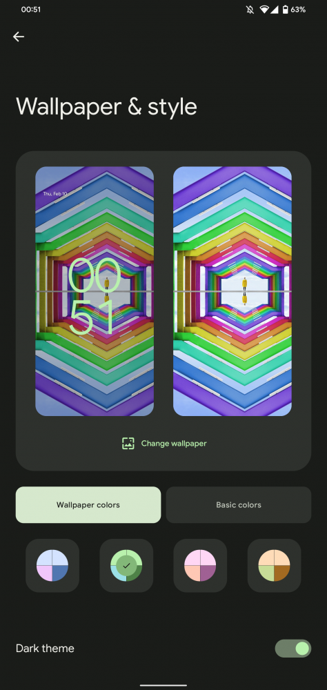 Android 12L Material You