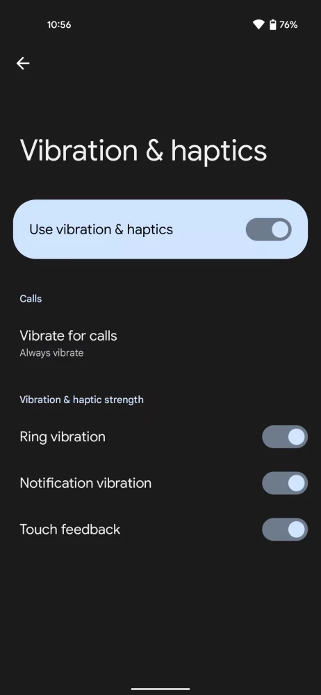 android 13 dp1 vibration haptics