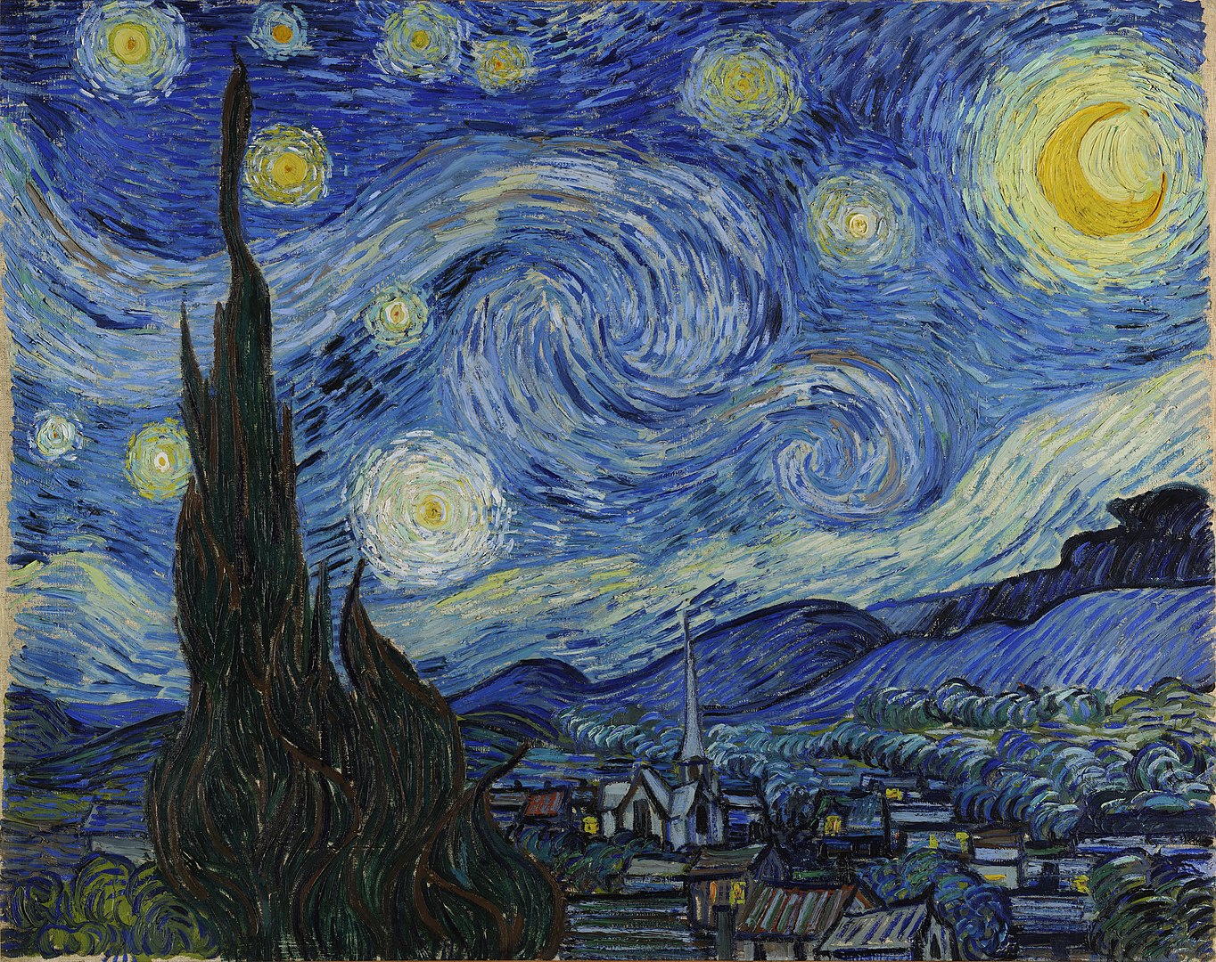 1364px Van Gogh Starry Night Google Art Project