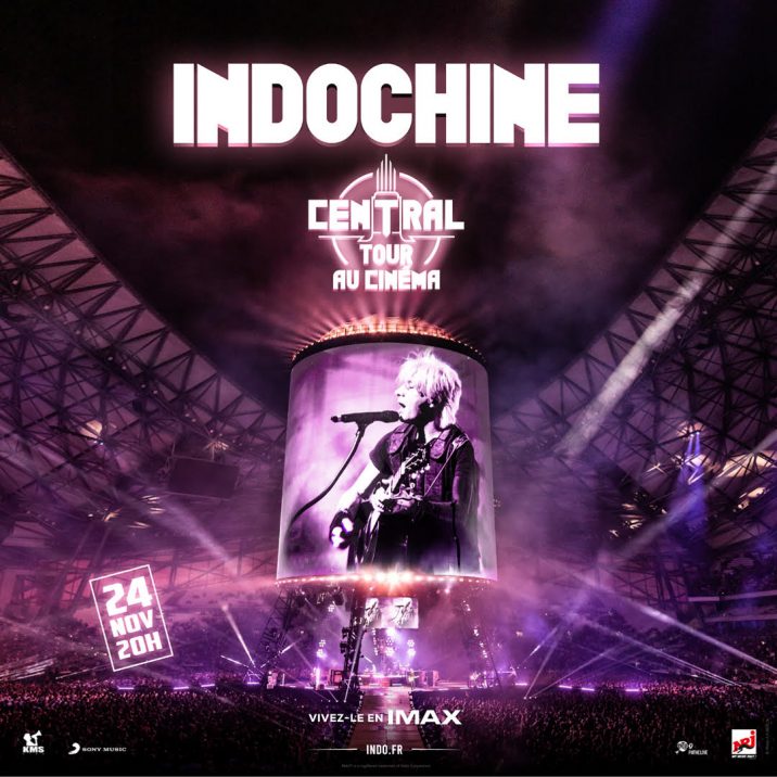 Plakat koncertu Indochine IMAX