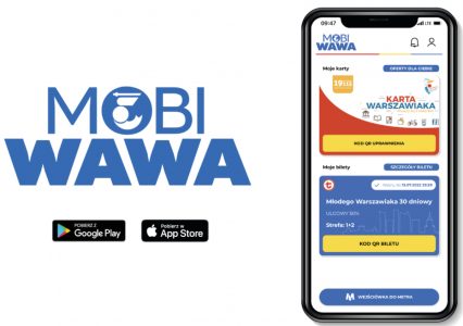 Warszawska karta miejska w aplikacji mobiWAWA coraz bardziej wszechstronna, teraz kupimy także bilet długookresowy
