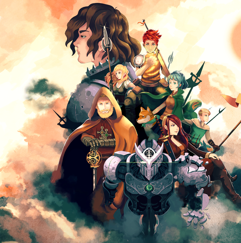 Artwork prezentujący bohaterów z "Chained Echoes"