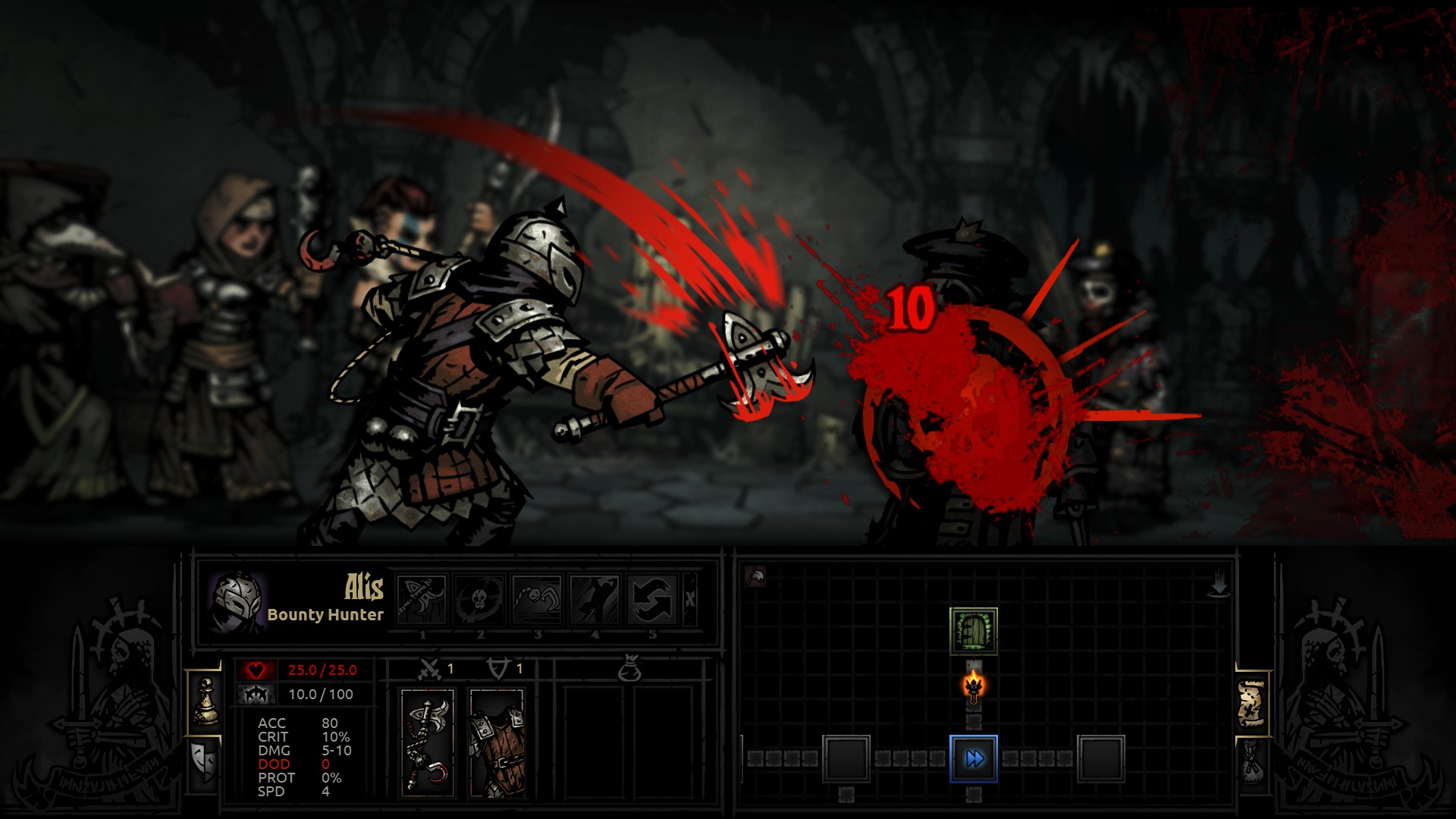 "Darkest Dungeon" to gra, w której odbiorca zwiedza pełne niebezpieczeństw lochy