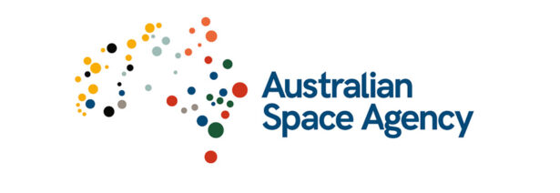 Lot w kosmos. Logo Australijskiej Agencji Kosmicznej.