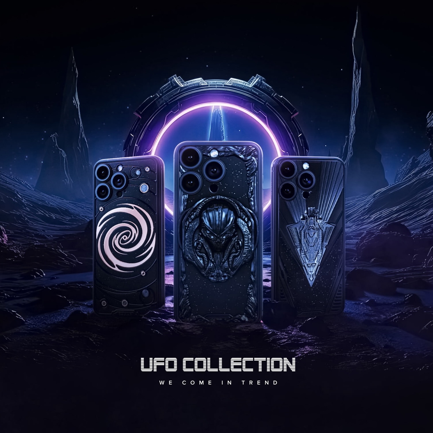 Apple iPhone 15 ozdobiony przez Caviar. Złoto, diamenty, meteoryt i statek obcych za 40 000 zł