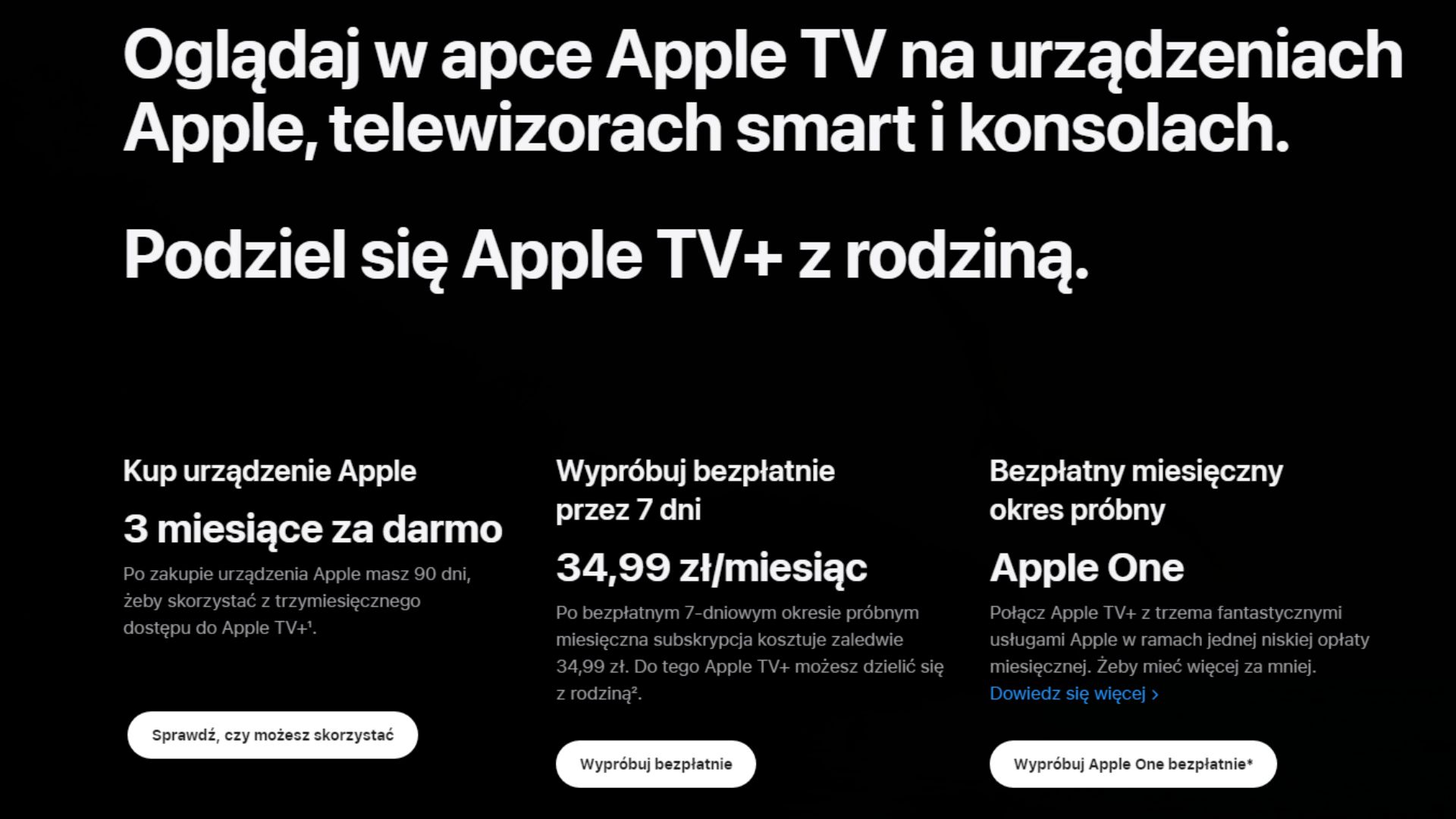 Ile kosztuje Apple TV+