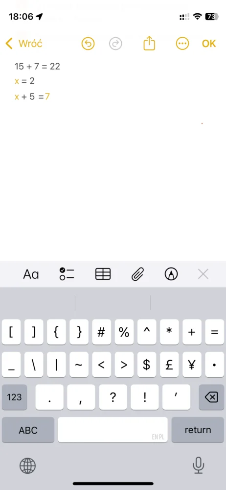 Notatki matematyczne