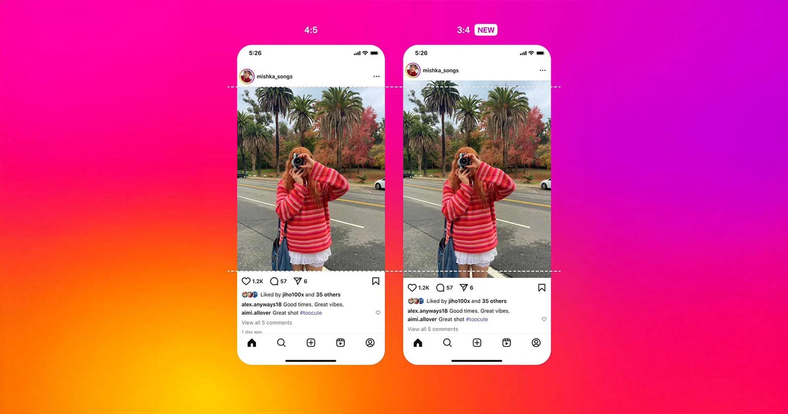 Instagram z małą, ale znaczącą zmianą. Twoje zdjęcia nie będą wymagały kadrowania 4 Instagram nowe proporcje boków 3:4