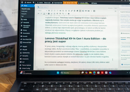 Do tańca i do różańca. Przetestowałem Lenovo ThinkPad X9-14 Gen 1 Aura Edition