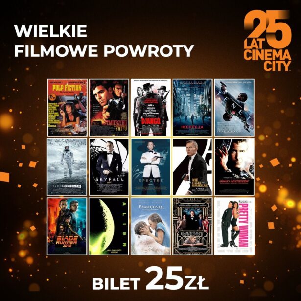 Cinema City z okazji 25-lecia funduje widzom kultowe hity sprzed lat