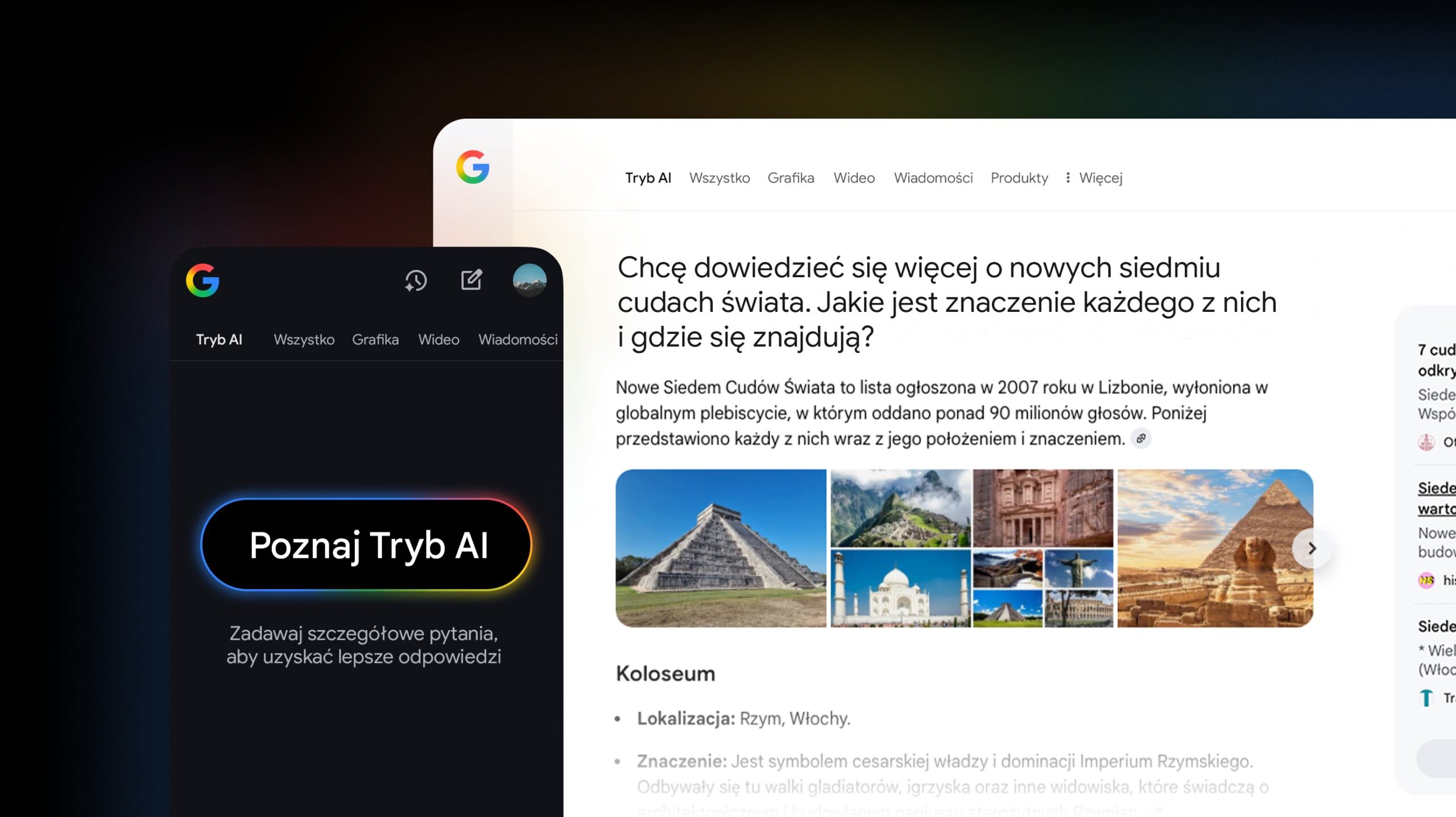 Google wprowadza Tryb AI do wyszukiwarki oraz apek na iOS i Androida 3 Google Tryb AI