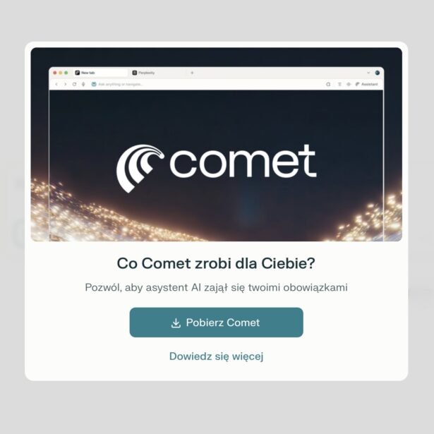 Przeglądarka AI Comet  od Perplexity debiutuje w darmowej wersji