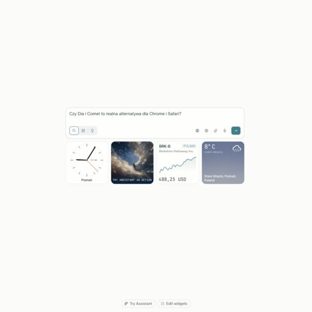 Czy przeglądarka AI to realna alternatywa dla Chrome i Safari? Sprawdziłem jak działają Dia i Comet