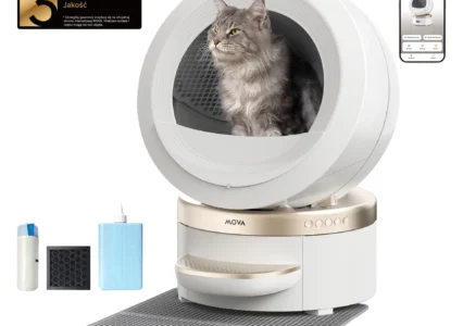 Kosmiczna, bezpieczna kuweta, która sama się ogarnia. Testujemy MOVA MeowgicPod LR10 Prime