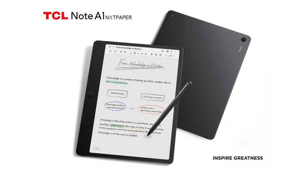 TCL Note A1 NXTPAPER to ostateczny tablet do pracy. Ekran 12 cali jak papier, 8 mikrofonów, klawiatura i świetna cena 11 TCL Note A1 NXTPAPER