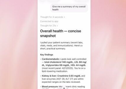 Rusza ChatGPT Health zintegrowany z danymi m.in. z Apple Health