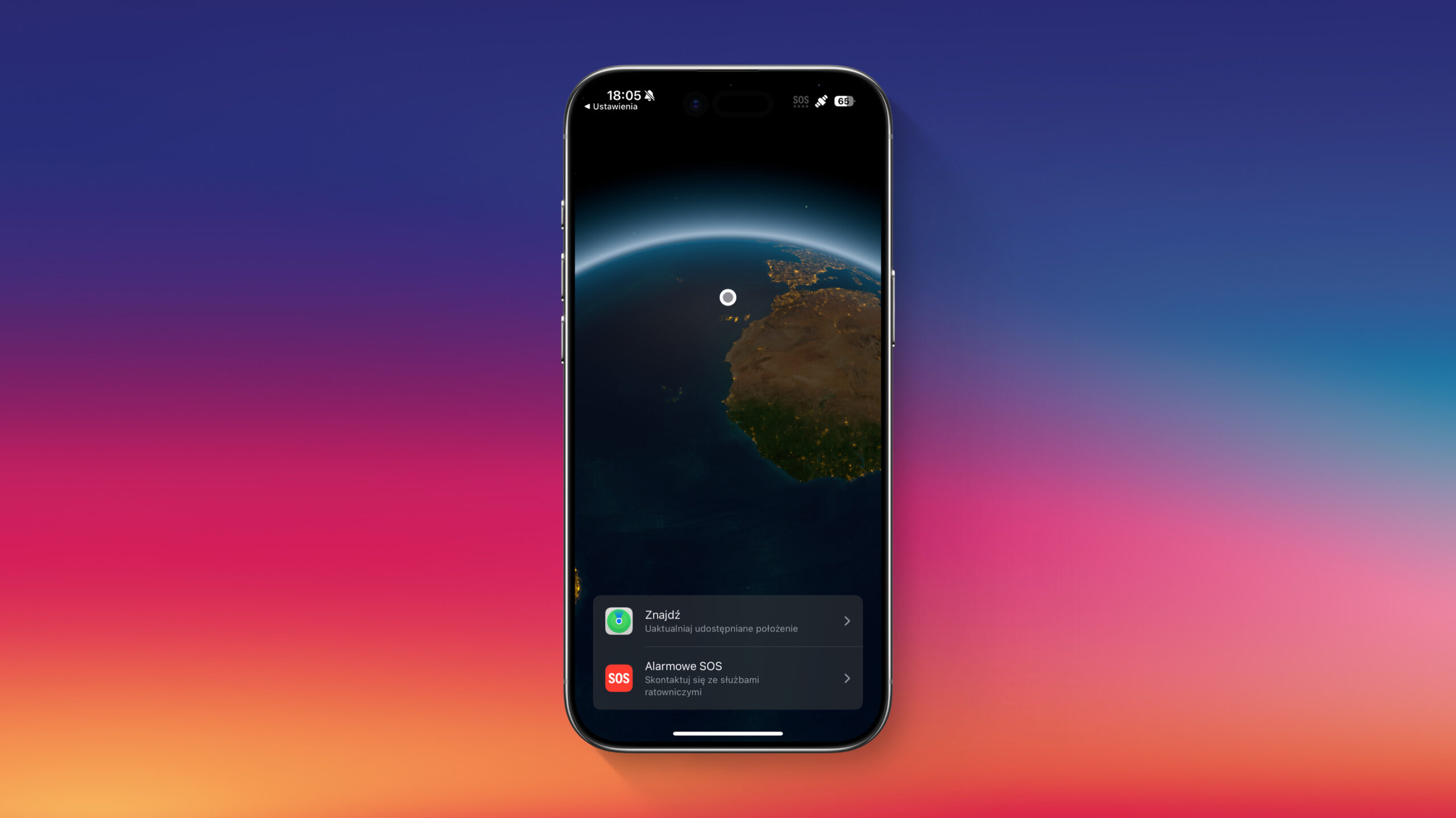 iPhone GPS satelitarne 