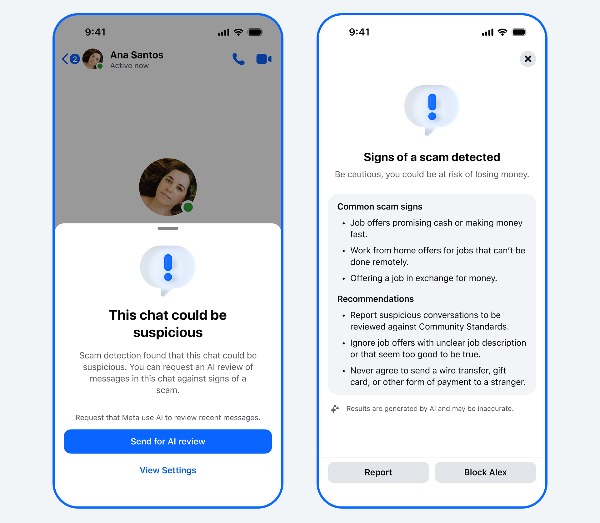 Meta zapowiada skuteczniejszą walkę ze scamerami. O bezpieczeństwo zadba AI 6 Meta wykrywanie oszustów Messenger