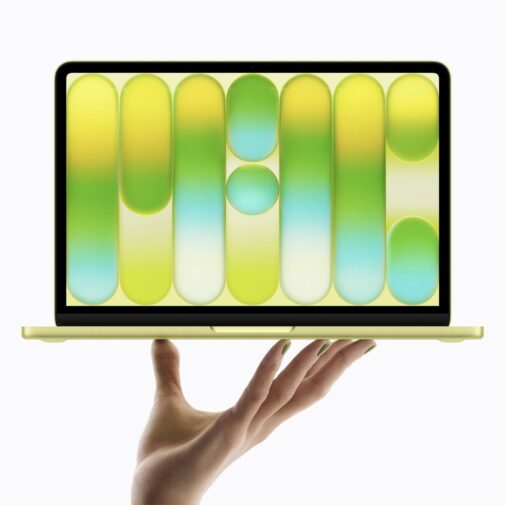 Apple MacBook Neo w cytrynowym kolorze