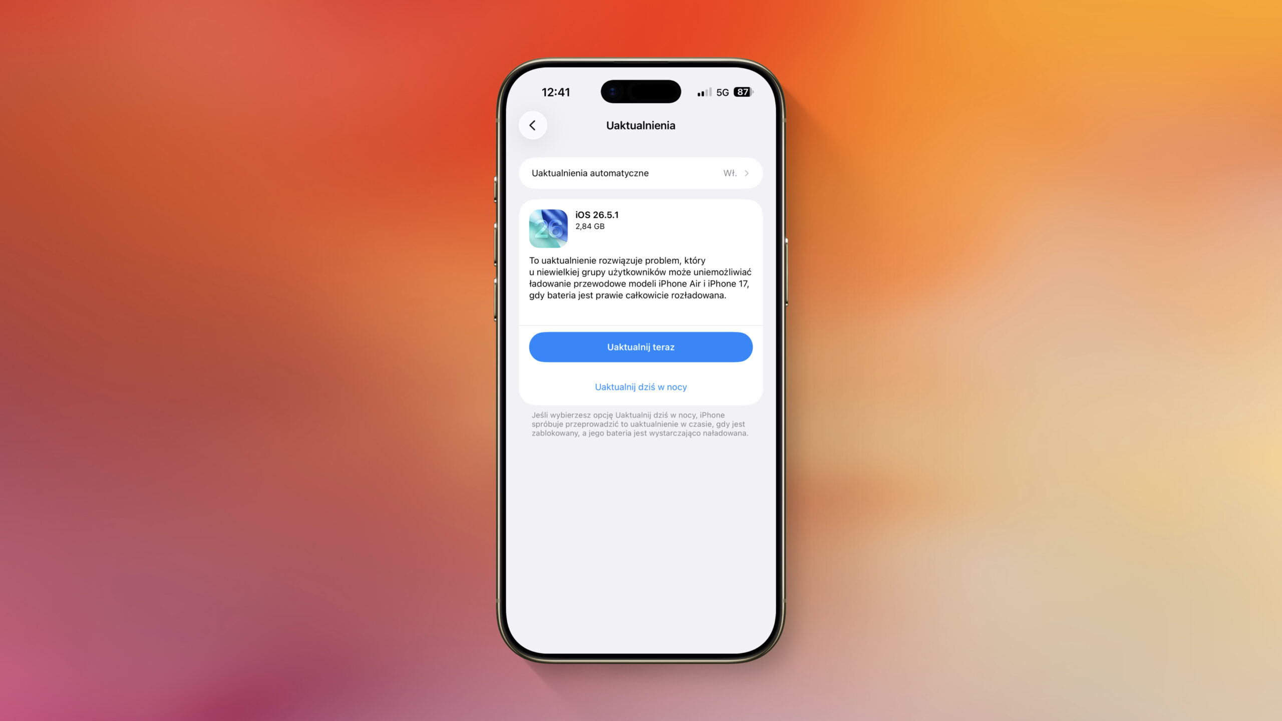 Pilna aktualizacja dla iPhone'a 17 i Air