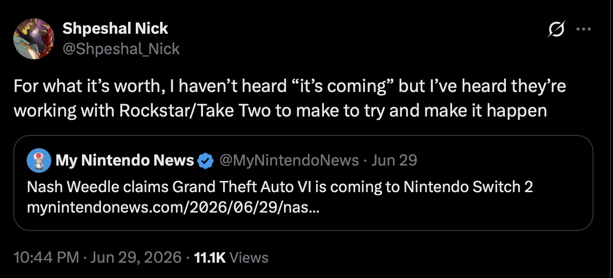 GTA VI na Switchu 2? Rockstar i Nintendo podobno pracują nad zaskakującym portem 7 2026 07 01 10 52 25