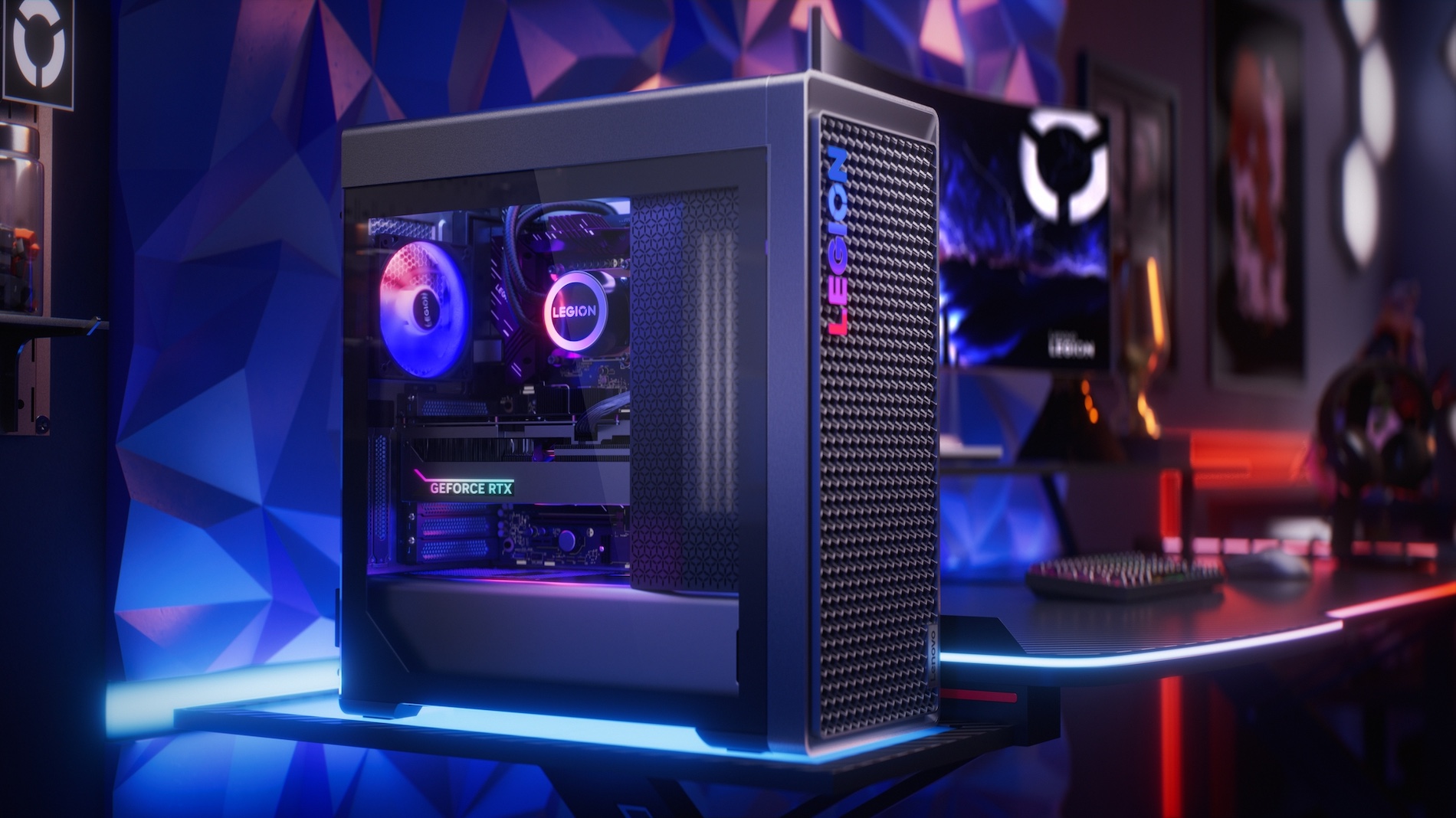 W służbie dobrej zabawy - przegląd monitorów i komputerów gamingowych Lenovo Legion, które stworzą naprawdę udany zestaw 16 01 Legion Tower 7i 10 Glass side panel
