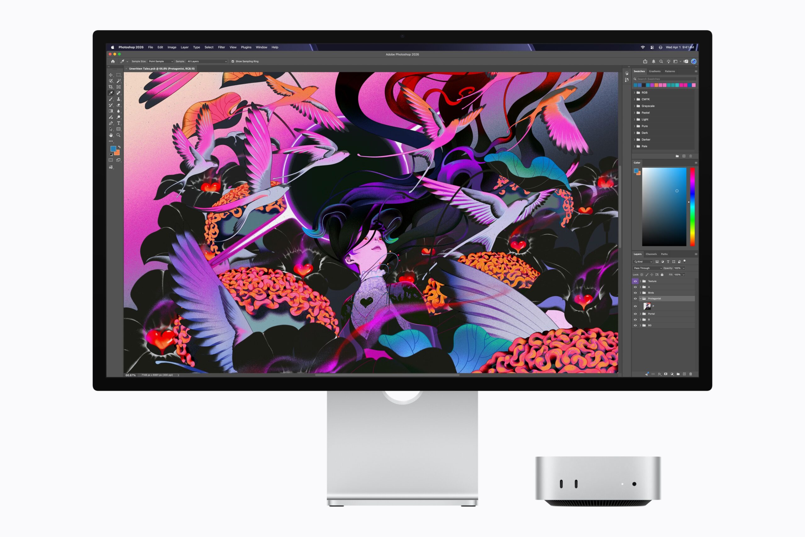 Więcej, szybciej, ale i drożej - odświeżone Mac mini i Mac Studio oficjalnie zaprezentowane 11 Mac Mini Photoshop scaled