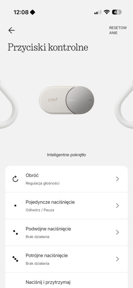 Aplikacja Nothing X funkcje Smart Dial w CMF Clip Pro